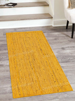 Yellow Jute Stair Runner 2.6'x20' Heavy Traffic Jute Runner for Hallway 3'x30'