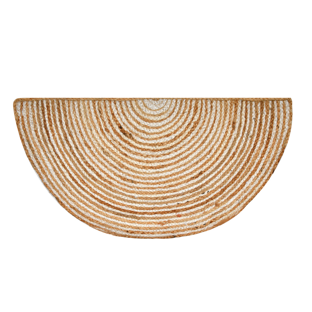 Half Moon Jute Doormat, Natural Half Round Rug, Rustic Entryway Mat for Front Door/Bathroom Door