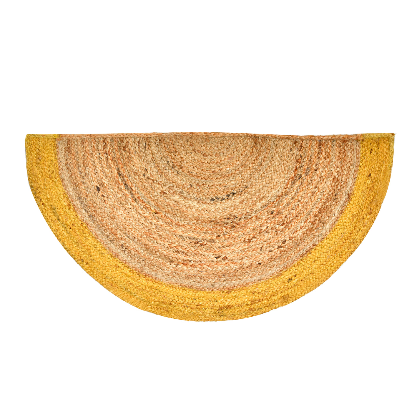 Half Circle Jute Rug for Kitchen Entrance Door, Natural Jute Half Round Doormat for Front Door
