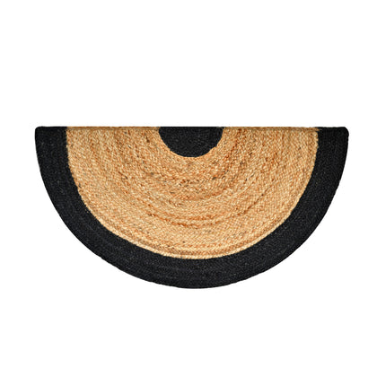 Half Round Jute Rug, Half Moon Door Mat, Half Circle Round Rug for Front Door