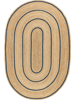 Large Oval Rug for Living Room, Braided Oval Rug 9'x12', Jute Oval Doormat, Oval Floor Carpet