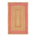 Bohemian Large Natural Jute Rug Runner | Heavy Traffic Area Rug | Eco Friendly Hallway Kitchen Mat