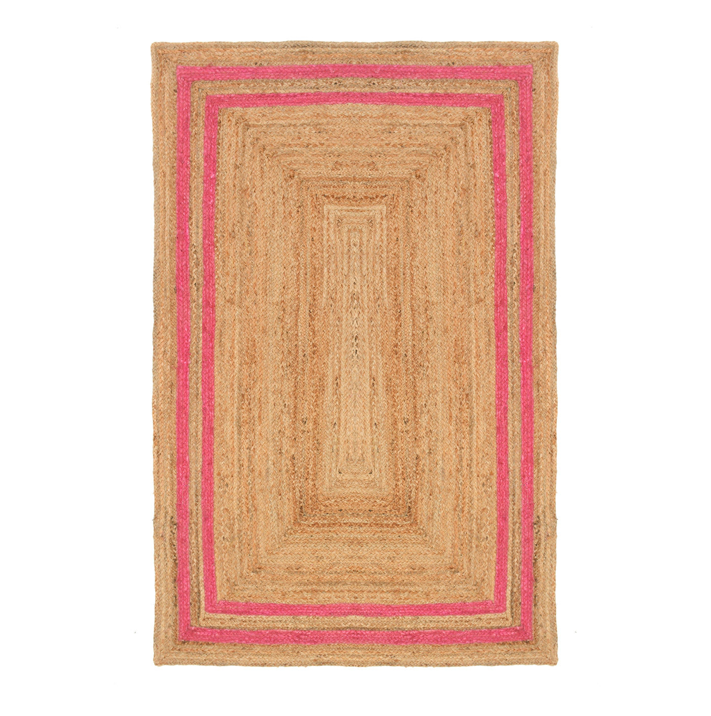 Bohemian Large Natural Jute Rug Runner | Heavy Traffic Area Rug | Eco Friendly Hallway Kitchen Mat