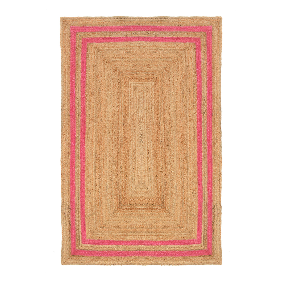 Bohemian Large Natural Jute Rug Runner | Heavy Traffic Area Rug | Eco Friendly Hallway Kitchen Mat