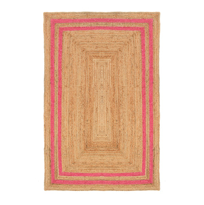 Bohemian Large Natural Jute Rug Runner | Heavy Traffic Area Rug | Eco Friendly Hallway Kitchen Mat