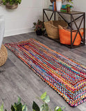 Cotton Chindi Runner Braided Cotton Runner Stair Runner Rug for Hallway