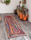 Cotton Chindi Runner Braided Cotton Runner Stair Runner Rug for Hallway