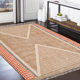 Washable Cotton Rug, Washable Area Rug, Hand Block Print Rug, Washable Hall Runner