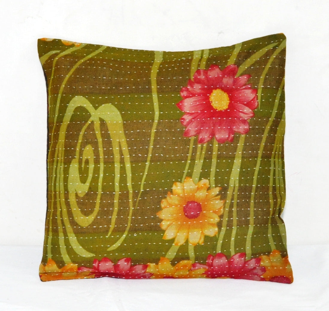 bohemian kitchen chair pillows vintage kantha bedroom shams cushions
