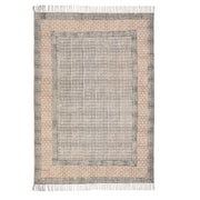 Cotton Washable Rug, Cotton Area Rug, Hand Block Print Rug, Cotton Runner Rug