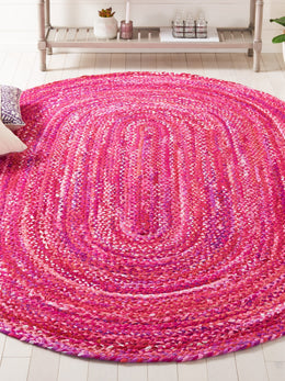 Braided Oval Area Rug 6'x8' Premium Quality Oval Carpet for Living Room 8'x10'