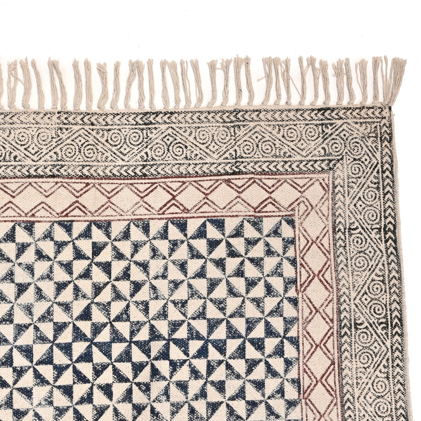 Bohemian Cotton Rugs, Washable Area Rug, Cotton Kitchen Runner, Cotton Hall Runner