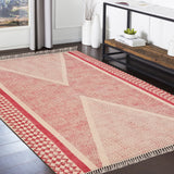 Braided Cotton Rug, Washable Cotton Rug, Washable Hallway Rug, Hand Block Print Rug
