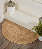 Natural Fiber Jute Doormat, Half Moon Doormat, Half Circle Jute Doormat for Entryways