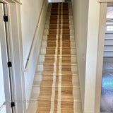 Non Slip Jute Stair Runner carpet for Wooden Steps Sisal Stairs Carpet