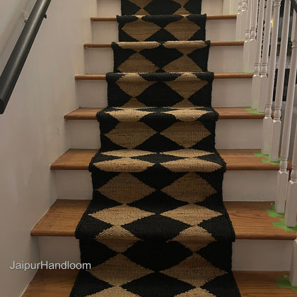 Custom Size Stair Runner Rugs Non Slip Stairs Carpet for Wooden Steps