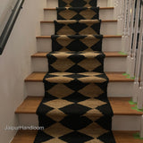 Custom Size Stair Runner Rugs Non Slip Stairs Carpet for Wooden Steps