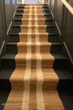 Non Slip Jute Stair Runner carpet for Wooden Steps Sisal Stairs Carpet