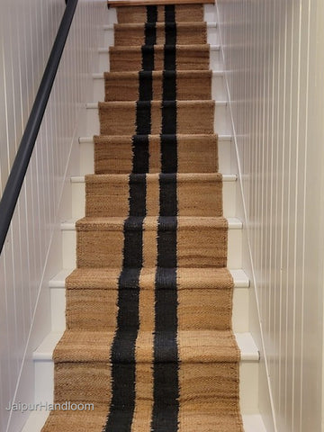 Sisal Carpet Runner Jute Stair Treads Non Slip Carpet for Wooden Steps