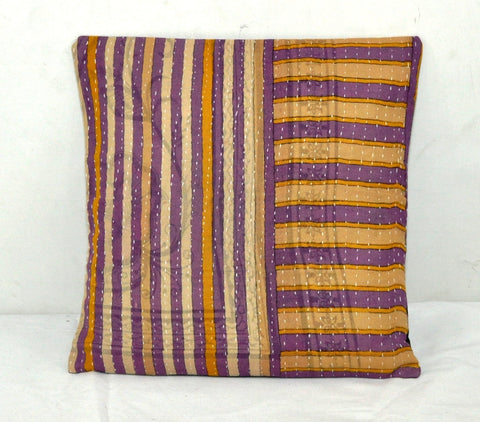 indian ethnic kantha cushion cover vintage sofa throw pillows