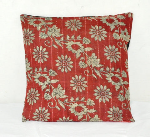 indian handmade kantha cushion covers boho decorative throw pillows for couch