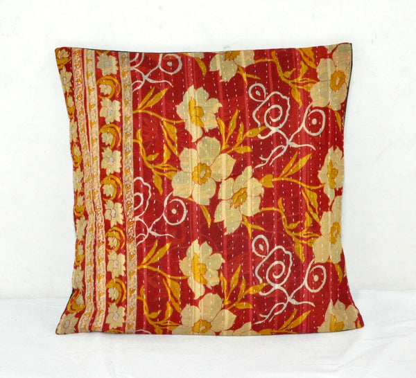 indian traditional kantha pillows for couch bohemian bedroom cushions