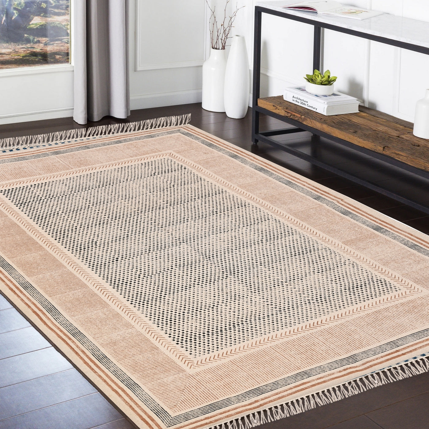 Extra Large Cotton Rug, Machine Washable Rug, Cotton Area Rug, Rug for Dining Table