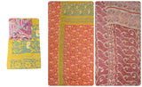 twin size kantha bed cover