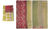 soft reversible kantha throw blanke