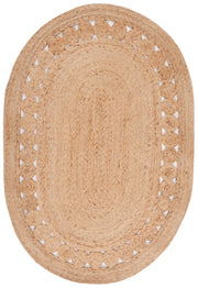 Large Oval Jute Rug 10'x14' Seagrass Jute Oval Area Rugs 6'x9' for Dining Room