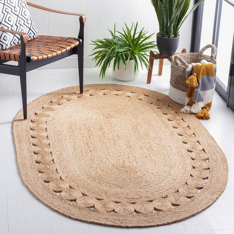 Large Oval Jute Rug 10'x14' Seagrass Jute Oval Area Rugs 6'x9' for Dining Room