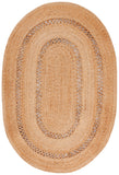 Natural Hand-Braided Jute Oval Rug 5' x 8' Custom Size Oval Jute Rug ON SALE