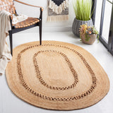 Natural Hand-Braided Jute Oval Rug 5' x 8' Custom Size Oval Jute Rug ON SALE