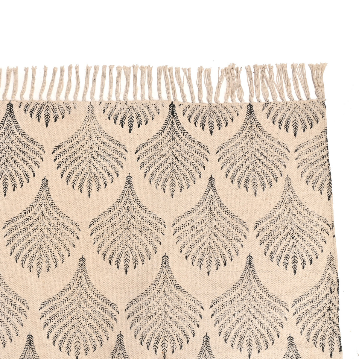 Hand Block Print Rug, Cotton Area Carpet Rug, Washable Cotton Rug, Cotton Doormat