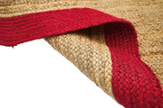 Oval Jute Rug for Living Room 5'x8', Braided Oval Rug for Dining Room 6'x8'