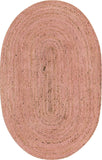 Large Oval Jute Rug 9'x12' Oval Area Rugs for Living Room 8'x10 Oval Jute Doormat