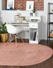 Large Oval Jute Rug 9'x12' Oval Area Rugs for Living Room 8'x10 Oval Jute Doormat