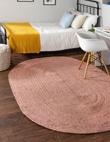 Large Oval Jute Rug 9'x12' Oval Area Rugs for Living Room 8'x10 Oval Jute Doormat