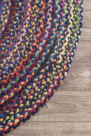 Braided Oval Area Rug 5'x7' Handwoven Cotton Oval Rug Carpet 4'x6'