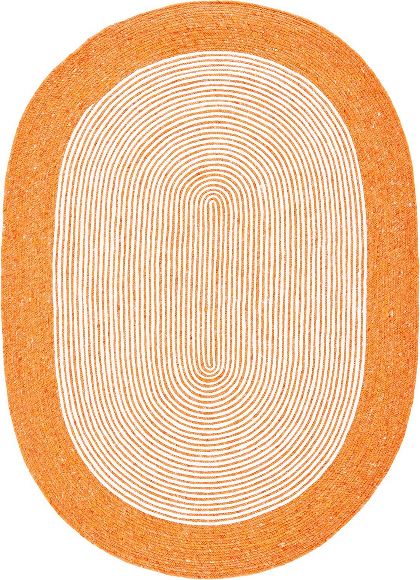 Handwoven Premium Quality Jute Oval Doormat 2'x3' Braided Oval Area Carpet Rug