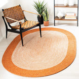 Handwoven Premium Quality Jute Oval Doormat 2'x3' Braided Oval Area Carpet Rug