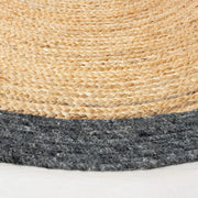 Scandinavian Oval Area Rug for Living Room | 8' x 10' Hand Braided Jute Oval Rug