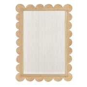White Scalloped Rug Scallop Jute Rug Custom Rug Natural Jute Area Rug