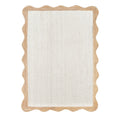 Scalloped Rug Wavy Scallop Rug Wavy Border Scalloped Rug Jute Area Rug