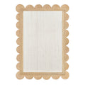 White Scalloped Rug Scallop Jute Rug Custom Rug Natural Jute Area Rug