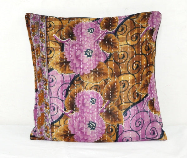 vintage sari kantha pillows for couch cute indian bedroom cushions