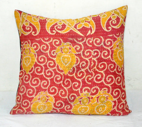 wholesale lot of 24" indian kantha cushion covers boho decorative sofa pillow