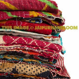10 wholesale Vintage Kantha quilt, Kantha, kantha throw, sari quilt-Jaipur Handloom