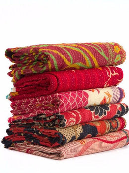 10 wholesale Vintage Kantha quilt, Kantha, kantha throw, sari quilt