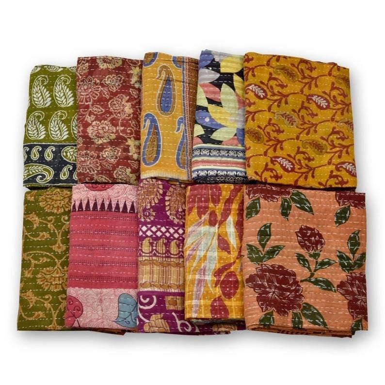 Wholesale Vintage kantha Quilts Throws in India Jaipur Handloom